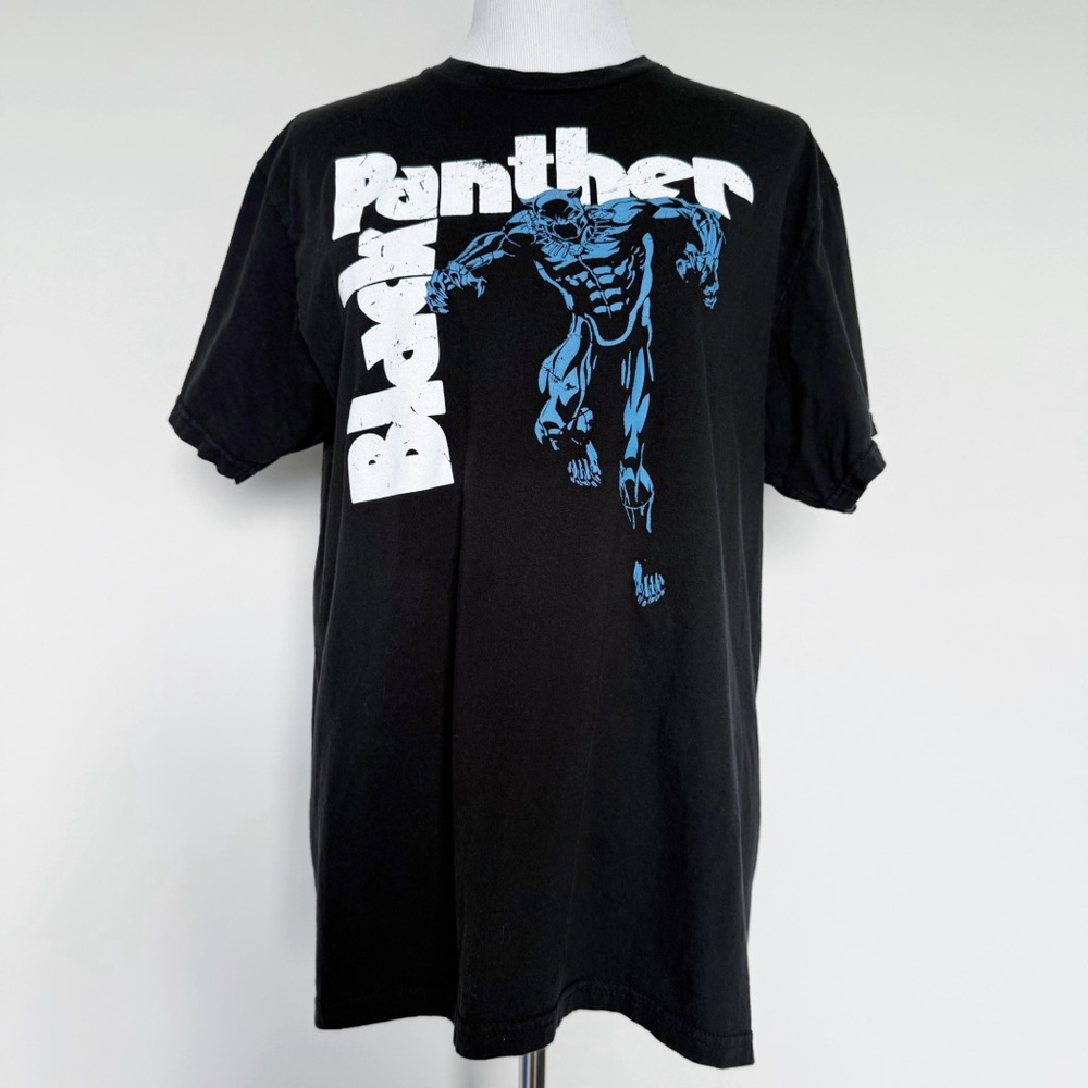 Marvel Black Panther T-Shirt Mens Size Large Disney Avengers Movie Shirt Tee